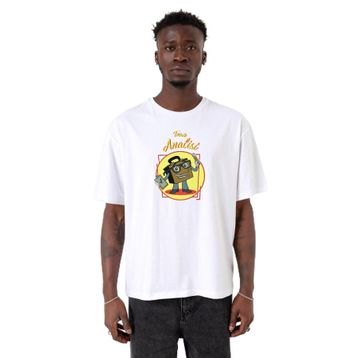 Tshirthane P23299S1583 Oversize Beyaz Erkek T-shirt