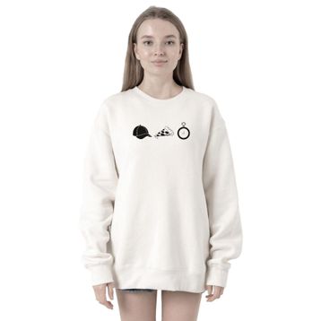 Tshirthane P23316S3275 The Walking Dead Glenn Rhee Symbols 2ip Kadın Beyaz Sweatshirt