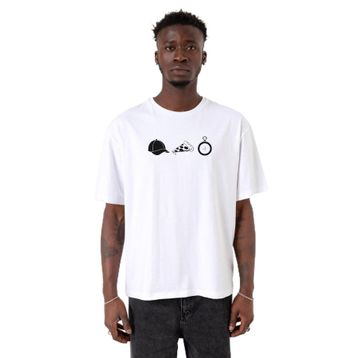Tshirthane P23332S7893 Bisiklet Yaka Beyaz Erkek T-shirt