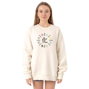 Tshirthane P23656S6017 Ekru Kadın Sweatshirt