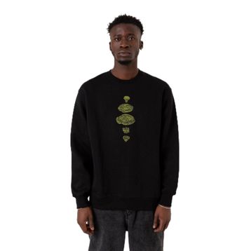 Tshirthane P23715S8794 Siyah Erkek Sweatshirt