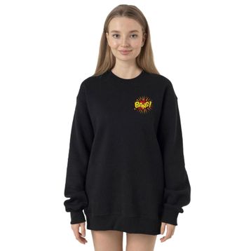 Tshirthane P23726S1470 Siyah Kadın Sweatshirt