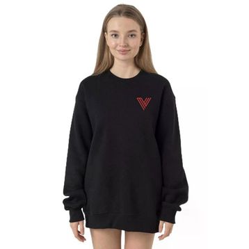 Tshirthane P23852S3147 Siyah Kadın Sweatshirt
