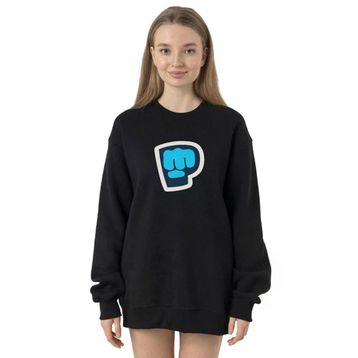 Tshirthane P24058S5918 Siyah Kadın Sweatshirt