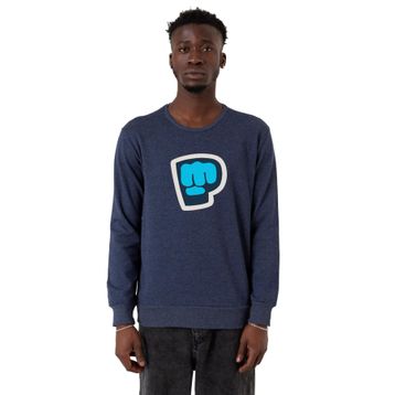 Tshirthane P24077S7806 PiewDiePie Active İndigo 2ip Erkek Sweatshirt