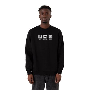 Tshirthane P24239S762 Siyah Erkek Sweatshirt