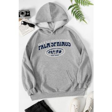 Tshirthane Palm Springs Baskılı Unisex Sweatshirt