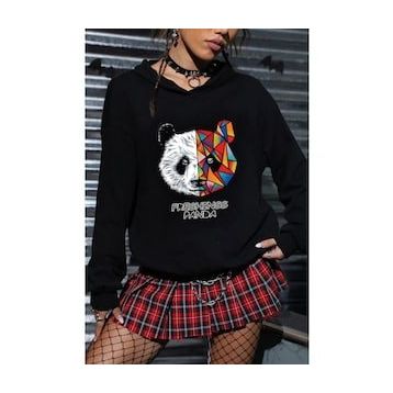 Tshirthane Panda Baskılı Unisex Sweatshirt