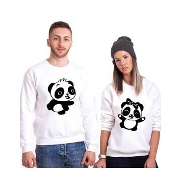 Tshirthane Panda Dans 2'li Sevgili Sweatshirt