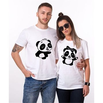 Tshirthane Panda Dans 2'li Sevgili T-shirt