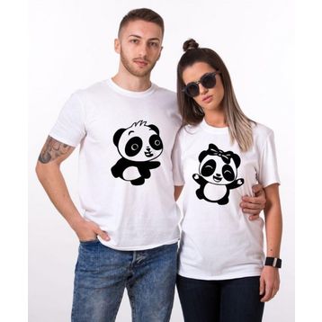 Tshirthane Panda Dans 2'li Sevgili T-shirt
