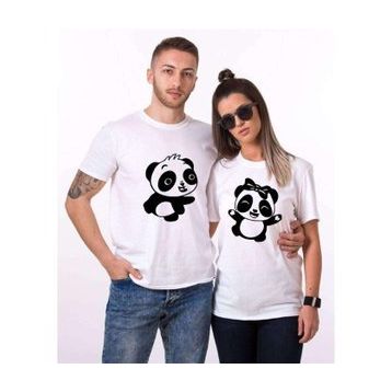 Tshirthane Panda Dans 2'li Sevgili T-shirt