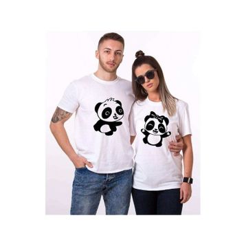 Tshirthane Panda Dans 2'li Sevgili T-shirt