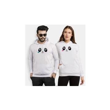 Tshirthane Panda Gözler 2'li Sevgili Sweatshirt