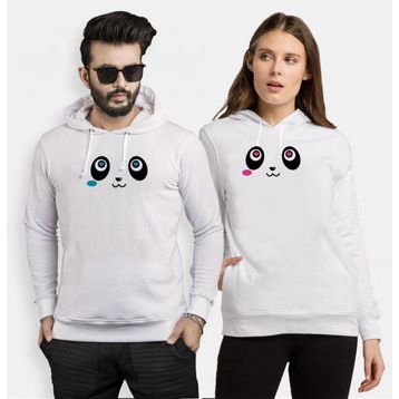 Tshirthane Panda Gözler 2'li Sevgili Sweatshirt