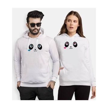 Tshirthane Panda Gözler 2'li Sevgili Sweatshirt
