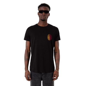 Tshirthane Parmak İzi Sarı Kırmızı Siyah Erkek T-shirt