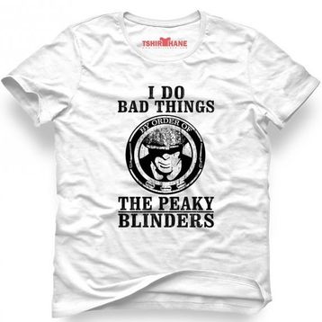 Tshirthane Peaky Blinders Tommy Shelby Cillian Murphy Sam Neill Helen Mccrory Siyah Erkek T-shirt
