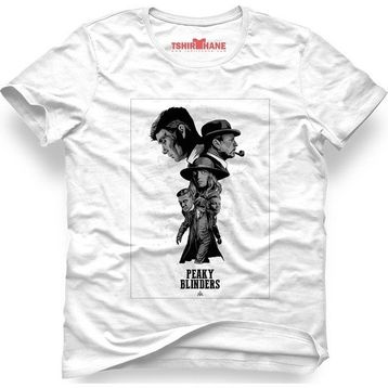 Tshirthane Peaky Blinders Tommy Shelby Cillian Murphy Sam Neill Helen Mccrory Siyah Erkek T-shirt