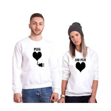 Tshirthane Plug And Play 2'li Sevgili Sweatshirt