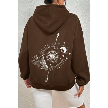 Tshirthane Pusula Sırt Baskılı Unisex Sweatshirt