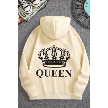 Tshirthane Quenn Sırt Baskılı Unisex Sweatshirt