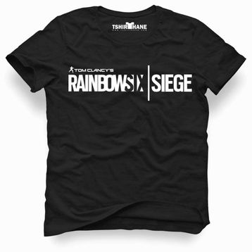 Tshirthane Rainbow 6 Siege Siyah Erkek T-shirt