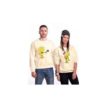 Tshirthane Romantik Robot 2'li Sevgili Sweatshirt