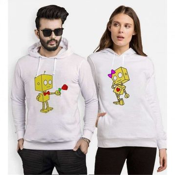 Tshirthane Romantik Robot 2'li Sevgili Sweatshirt