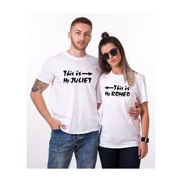 Tshirthane Rome Juliet 2'li Sevgili T-shirt