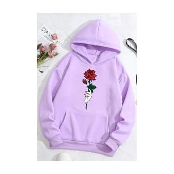 Tshirthane Rose Baskılı Unisex Sweatshirt