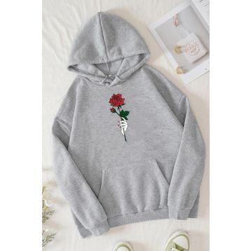 Tshirthane Rose Baskılı Unisex Sweatshirt