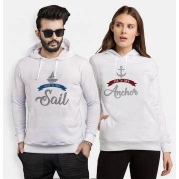 Tshirthane Sail Anchor 2'li Sevgili Sweatshirt
