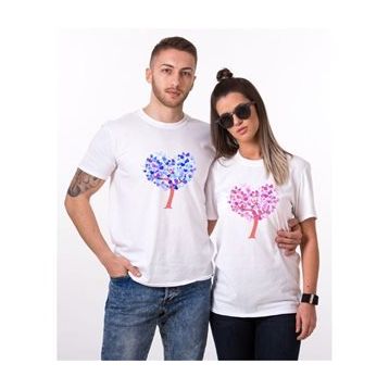 Tshirthane Sevgi Ağacı 2'li Sevgili T-shirt