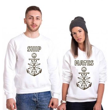 Tshirthane Ship Mates 2'li Sevgili Sweatshirt