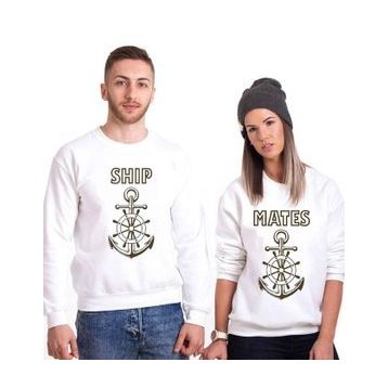 Tshirthane Ship Mates 2'li Sevgili Sweatshirt