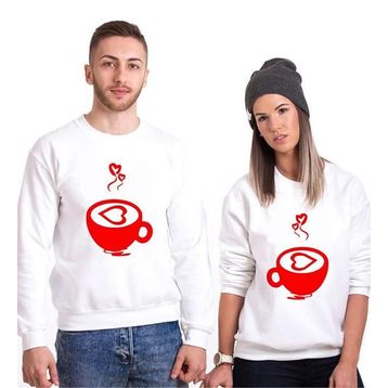 Tshirthane Sıcacık Aşk 2'li Sevgili Sweatshirt