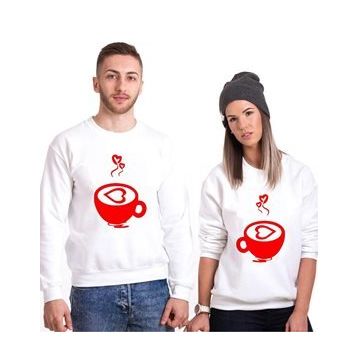 Tshirthane Sıcacık Aşk 2'li Sevgili Sweatshirt