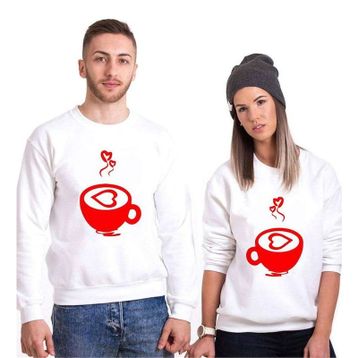 Tshirthane Sıcacık Aşk 2'li Sevgili Sweatshirt