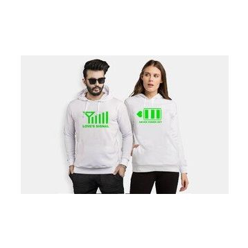 Tshirthane Signal Power Aşkın Gücü 2'li Sevgili Sweatshirt
