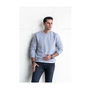 Tshirthane Slimfit Sıfır Yaka Basic 3 İplik Erkek Sweatshirt