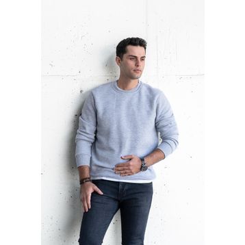 Tshirthane Slimfit Sıfır Yaka Basic 3 İplik Erkek Sweatshirt