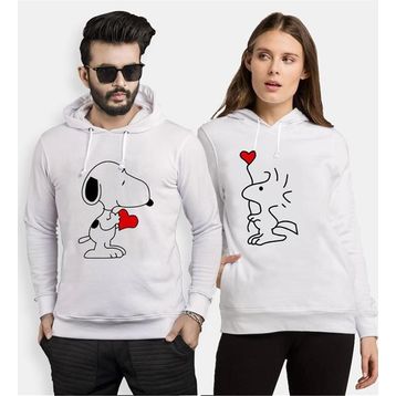Tshirthane Snoopy Love 2'li Sevgili Sweatshirt