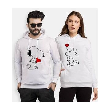 Tshirthane Snoopy Love 2'li Sevgili Sweatshirt