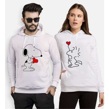 Tshirthane Snoopy Love 2'li Sevgili Sweatshirt