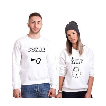 Tshirthane Soeur Ame 2'li Sevgili Sweatshirt