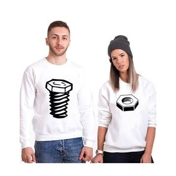 Tshirthane Somun Vida 2'li Sevgili Sweatshirt