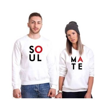 Tshirthane Soul Mate 2'li Sevgili Sweatshirt