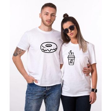 Tshirthane Tatlı Kahve 2'li Sevgili T-shirt