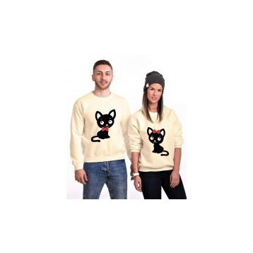 Tshirthane Tatlı Kedicik 2'li Sevgili Sweatshirt